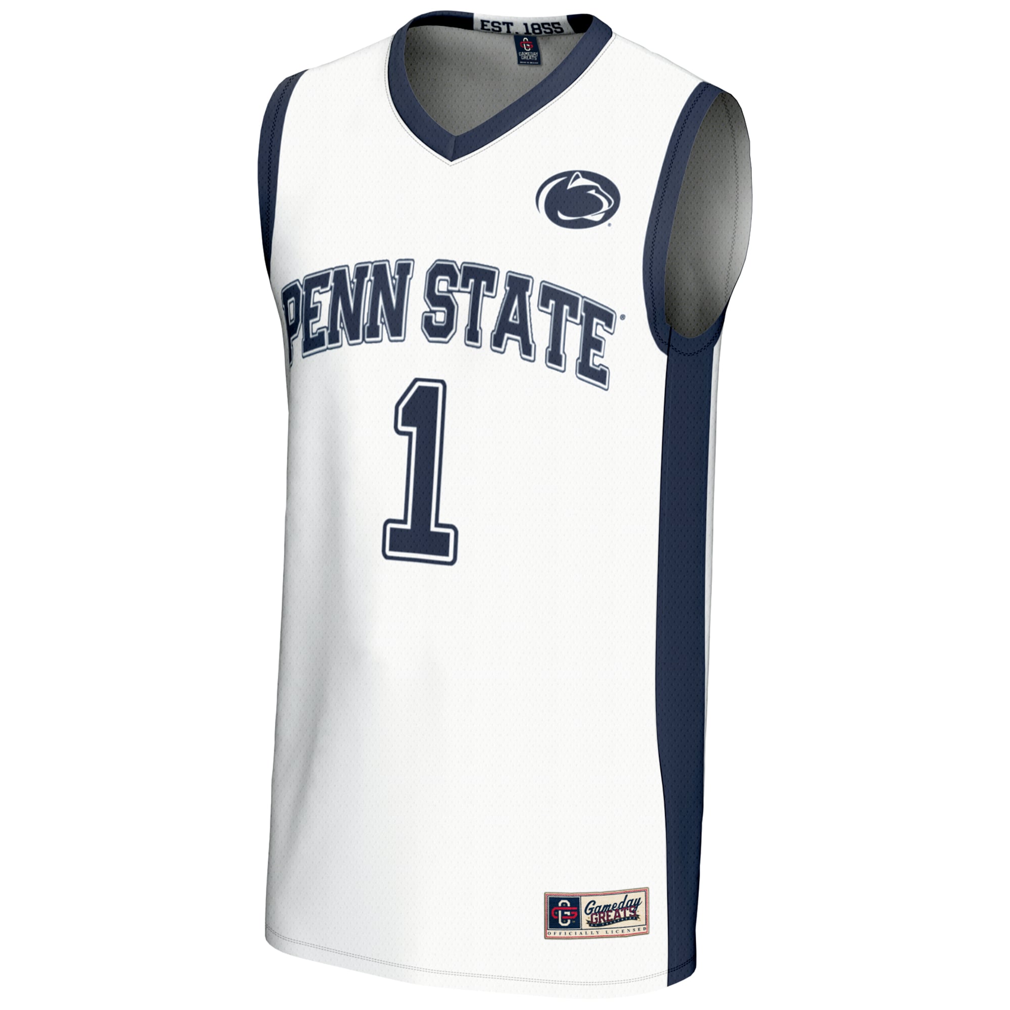[DDG] Penn State Nittany Lions GameDay Greats Youth Lightweight Basketball Jersey - White
