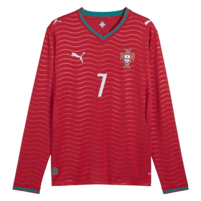 2026-2027 Portugal Long Sleeves Home Shirt Ronaldo Euro