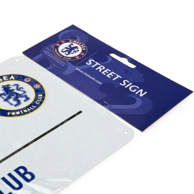 Chelsea FC White Street Sign