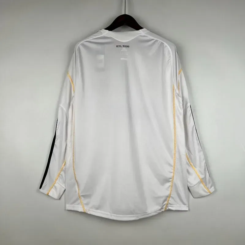 Cheap 2009-2010 Long Sleeve Real Madrid Jersey retro kit