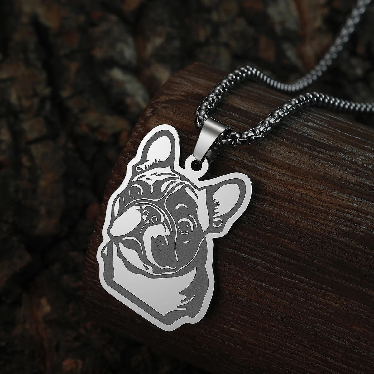 Steelchie French Bulldog Stainless Pendant – Durable Dog Lover Jewelry