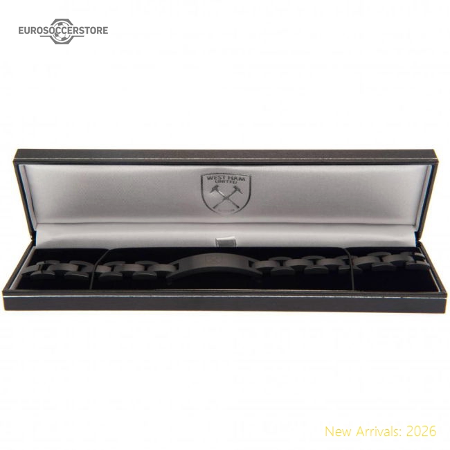 West Ham United Fc Black Ip Bracelet - Collectors Item