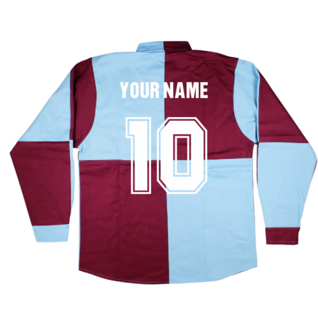 World Cup Classic Aston Villa 1892-93 Retro Football Shirt (Your Na...