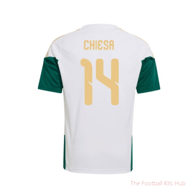 2026-2027 Italy Training Jersey (White) - Kids (Chiesa 14)