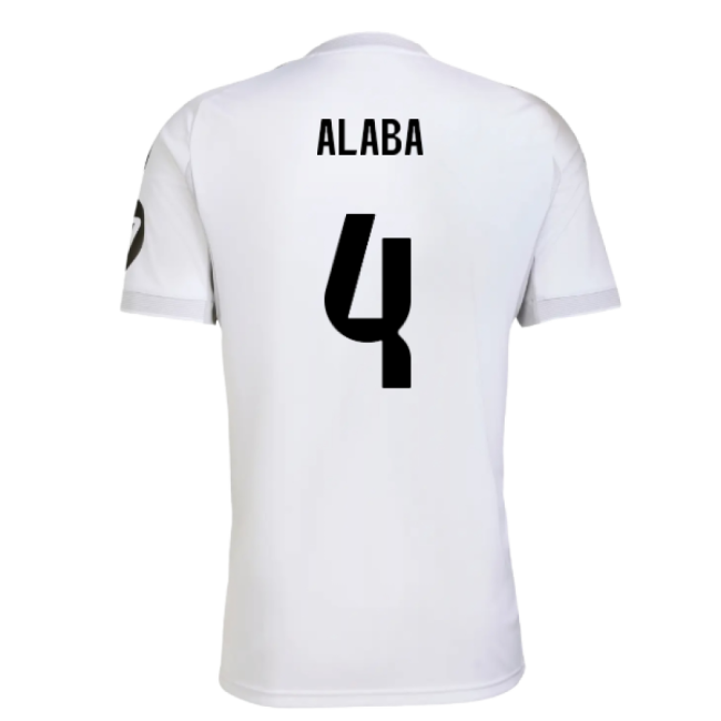 2025-2026 Real Madrid Home Shirt - High Quality Fan Gear (Alaba 4)