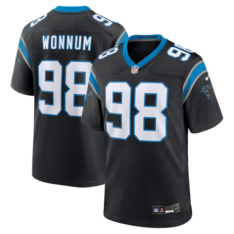 None D.J. Wonnum CAR Panthers Retro High-Quality Jersey Game Day Wear