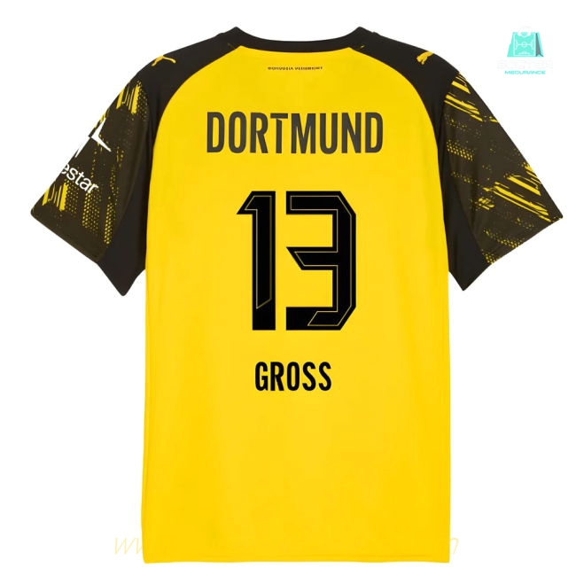 2025-2026 Borussia Dortmund Warm Up Jersey (Yellow) (Gross 13)