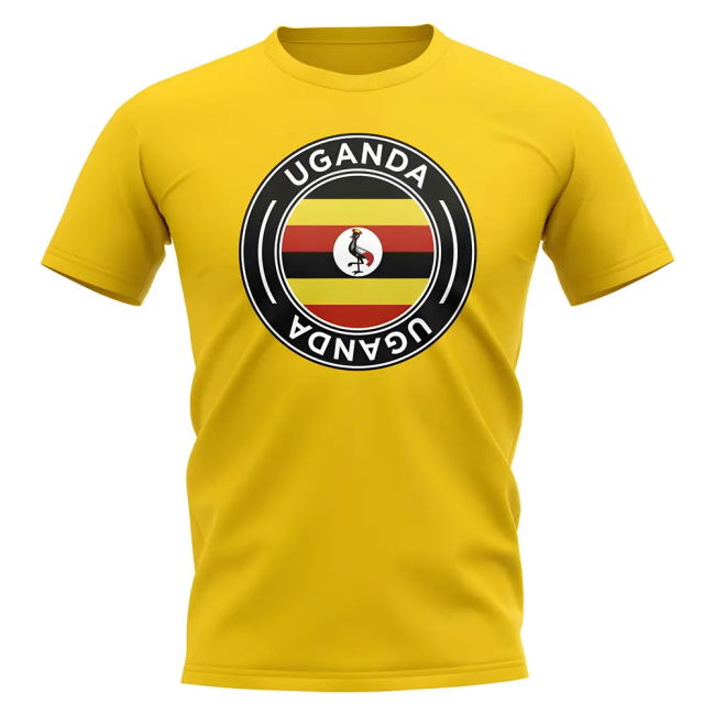Uganda Football Badge T-Shirt (Yellow)