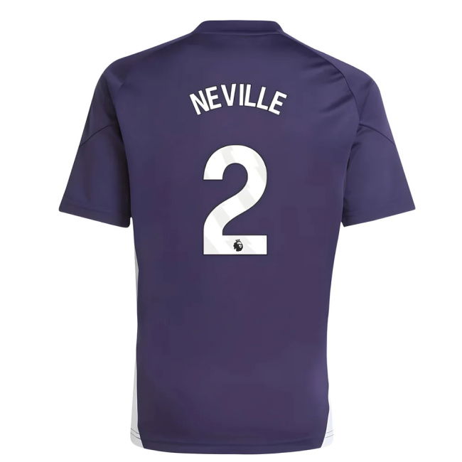 2025-2026 Man Utd Training Jersey (Aurora Plum) - Kids (Neville 2)