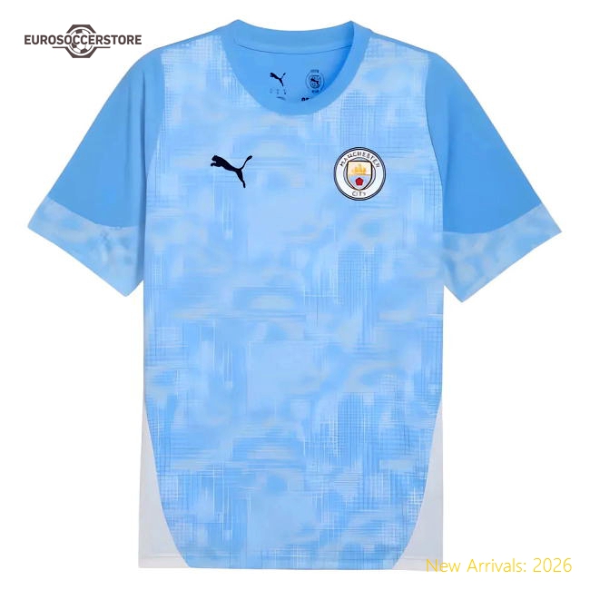 2025-2026 Man City Training Jersey (Light Blue) - Kids