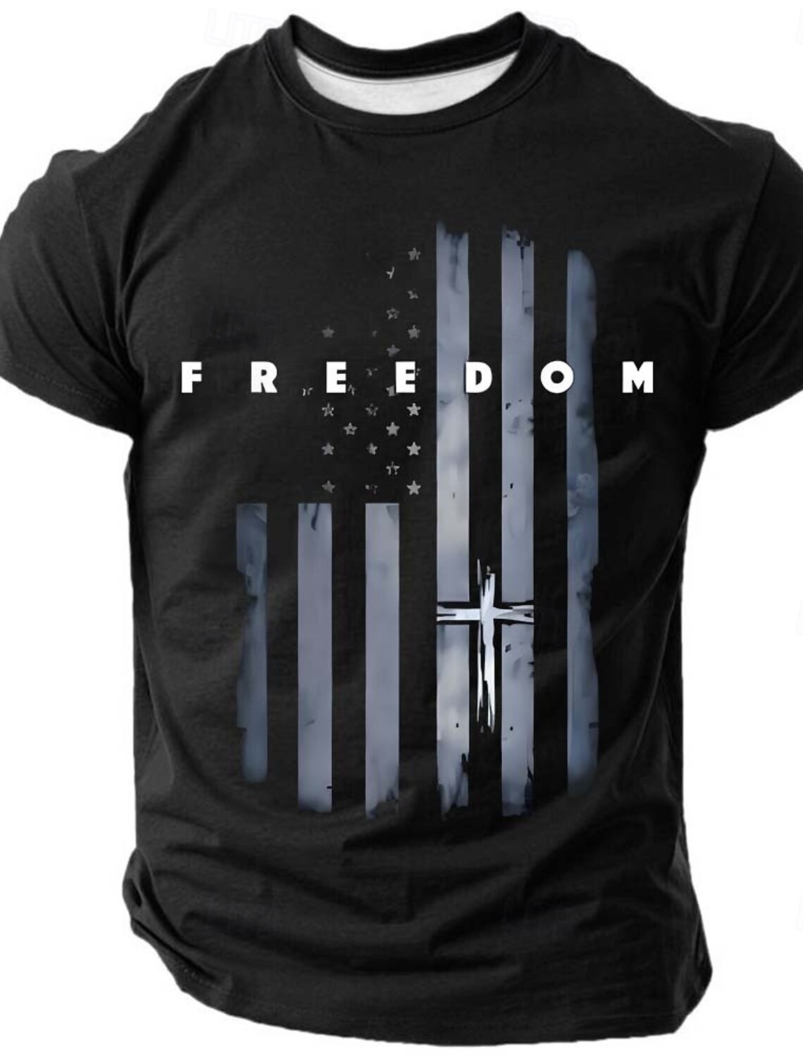 4th of July 2026 250th Memorial Day Men's 3D Print US Flag Crew Neck Short Sleeve T-Shirt Daily Street