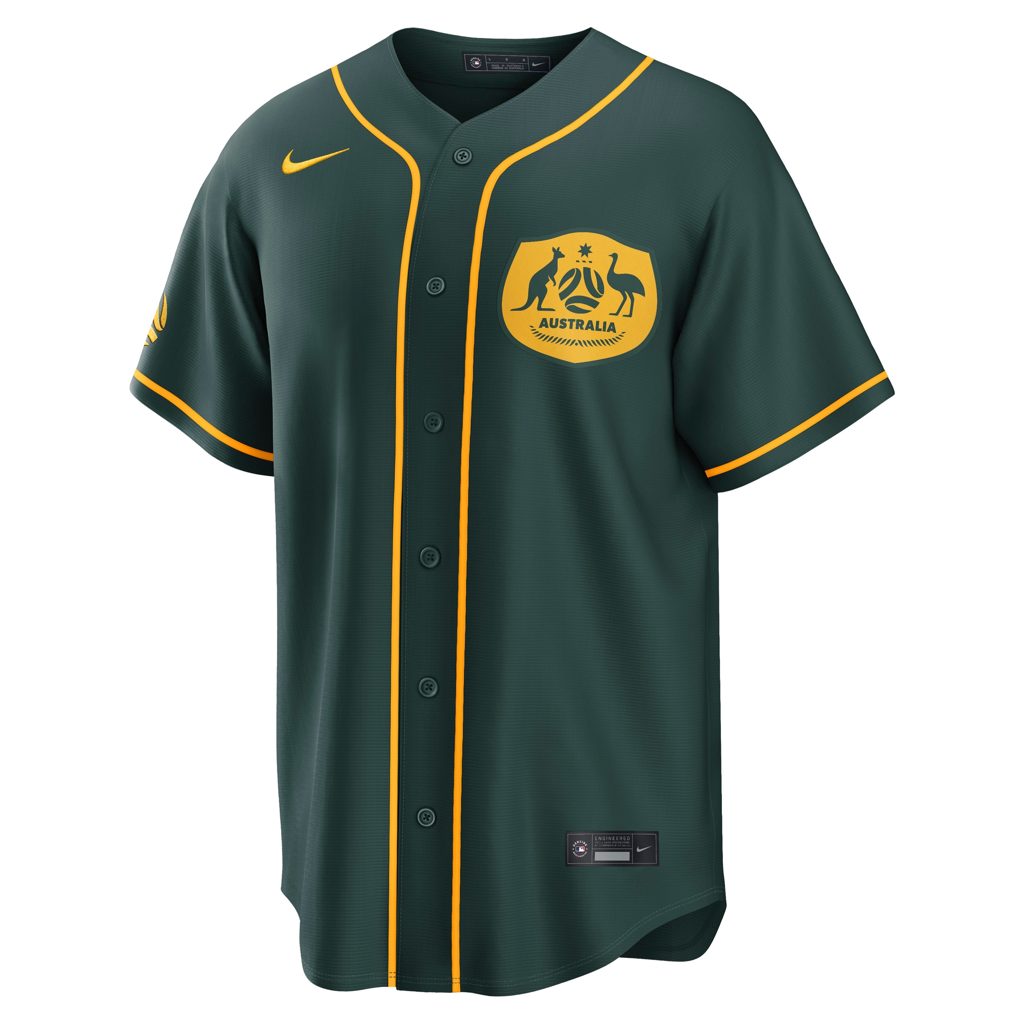 [LK] Australia National Team x MLB Stadium Replica Jersey - Green