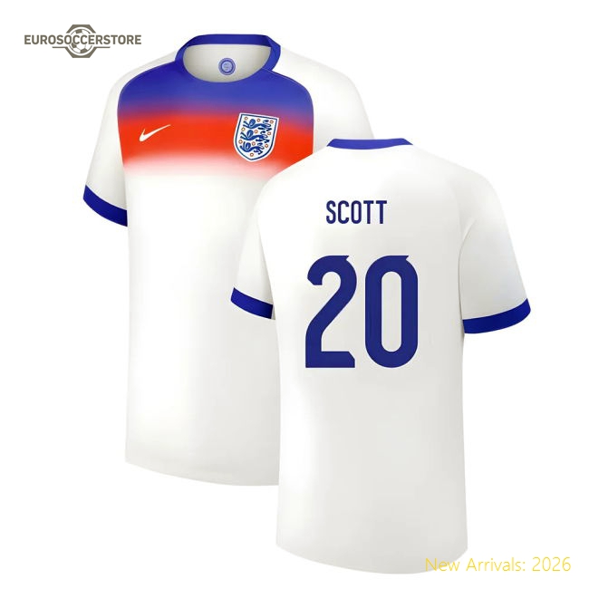 2025 England Womens Team Home Shirt (Unisex) (SCOTT 20)