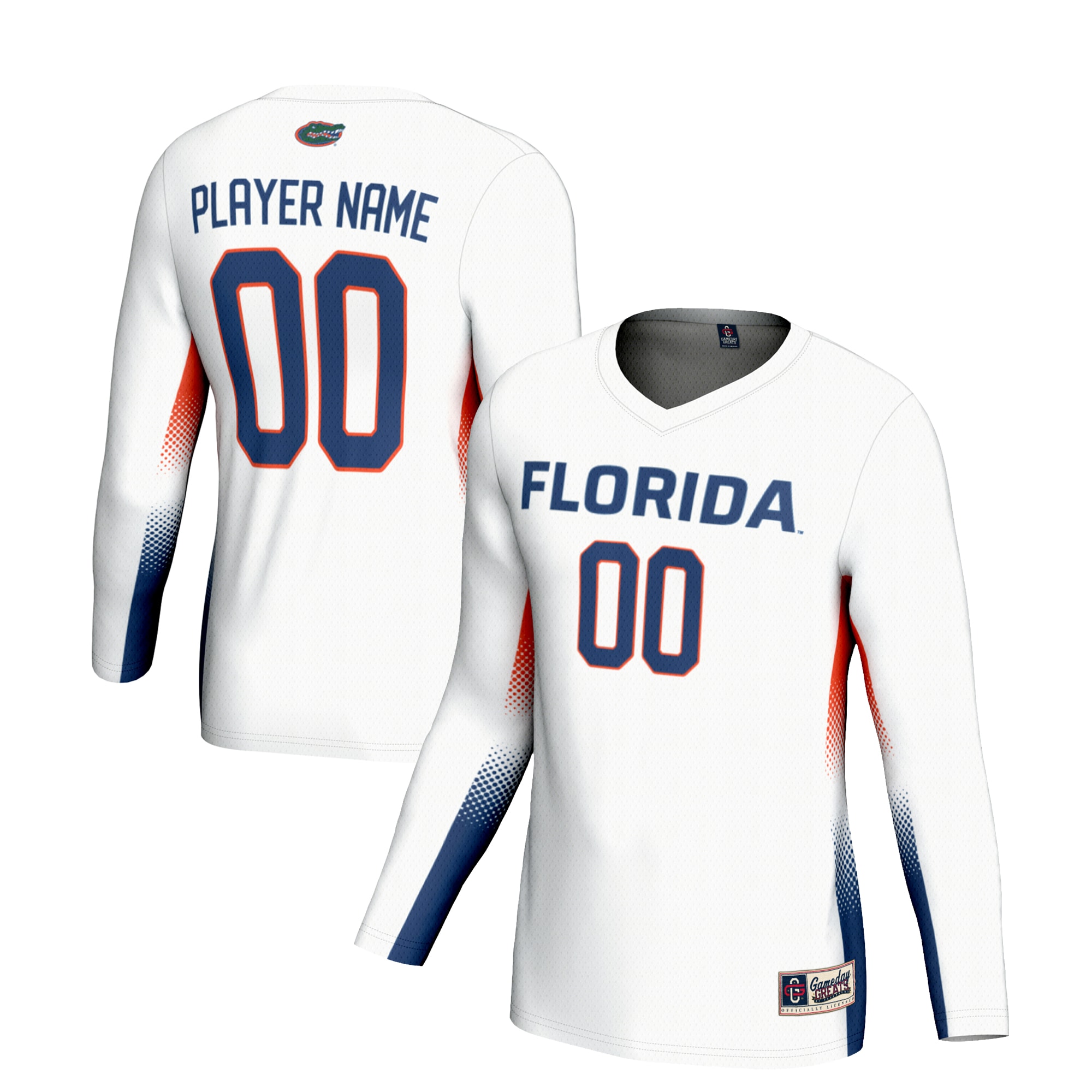 [NJP] Florida Gators GameDay Greats Unisex NIL Lightweight Volleyball Jersey - White
