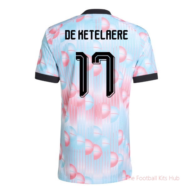 [LK] 2026/27 Belgium Authentic Away Shirt (De Ketelaere 17)