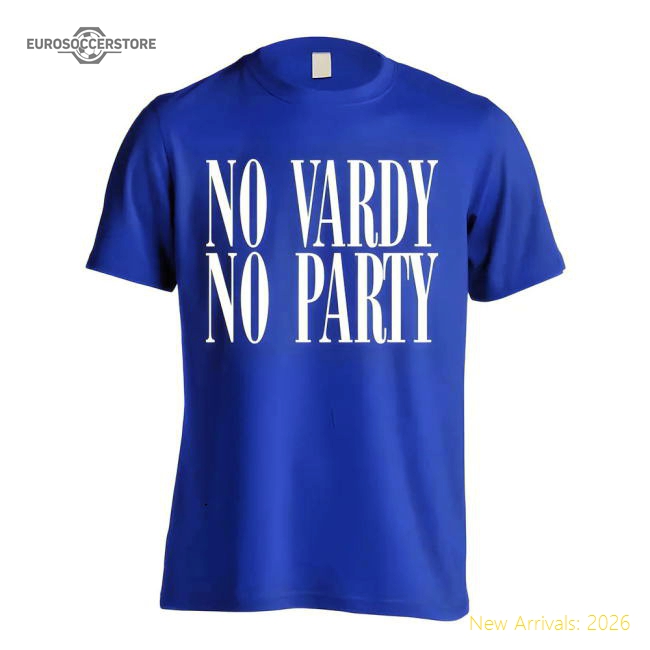 High-quality Leicester No Vardy No Party T-shirt (blue) - Kids
