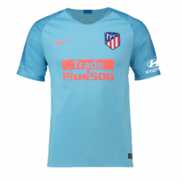 18-19 Atletico Madrid Away Blue Soccer Jersey Shirt - Official