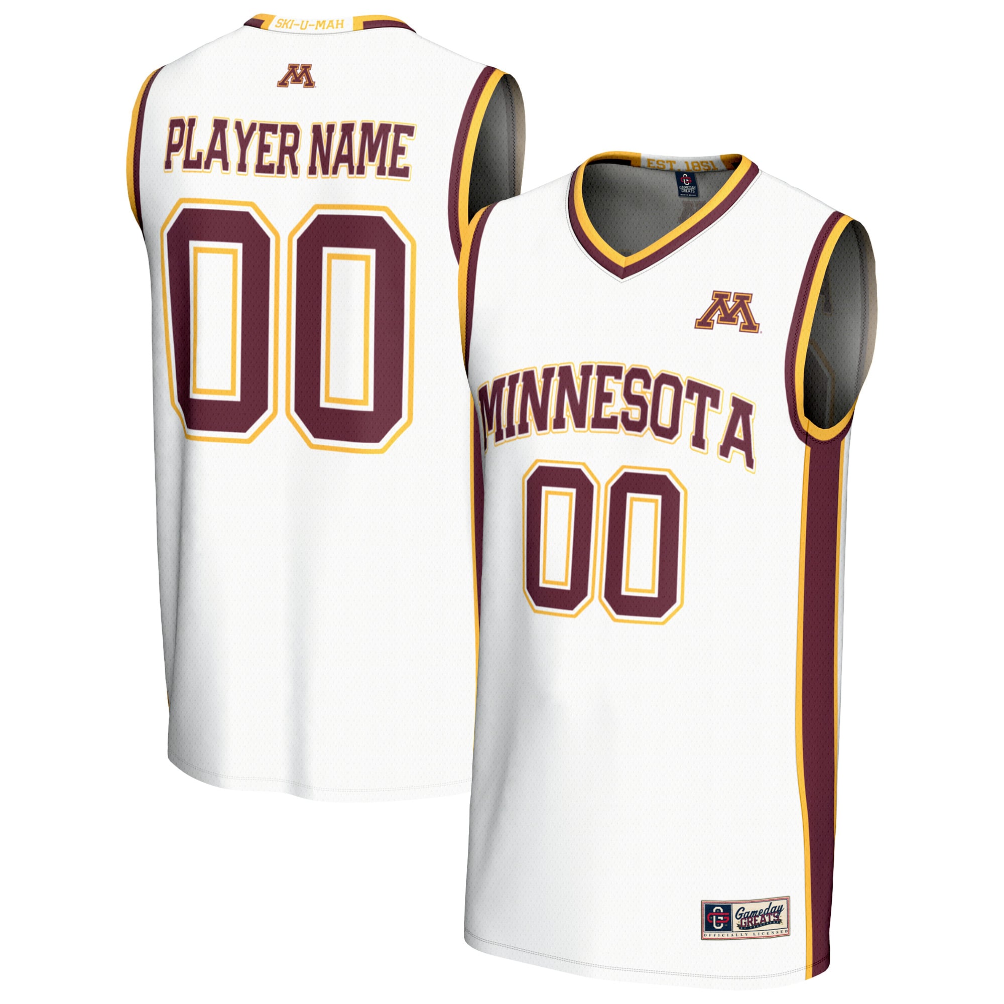 Minnesota Golden Gophers GameDay Greats Youth Youth Lightweight Collegiate Women's Basketball NIL Fashion Jersey - White