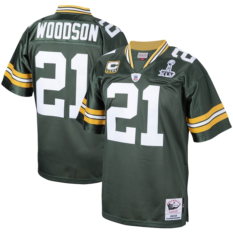 None Charles Woodson GB Packers Energetic Premium-Quality Jersey