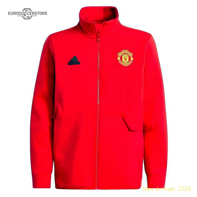 Authentic Professional 2023-2024 Man Utd Anthem Jacket Red