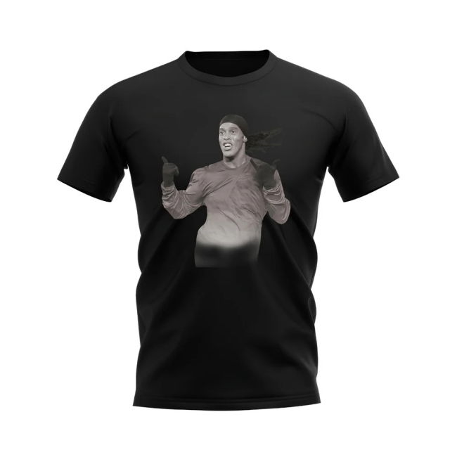 Premium Ronaldinho Brazil Legend T-Shirt (Black) Team Football