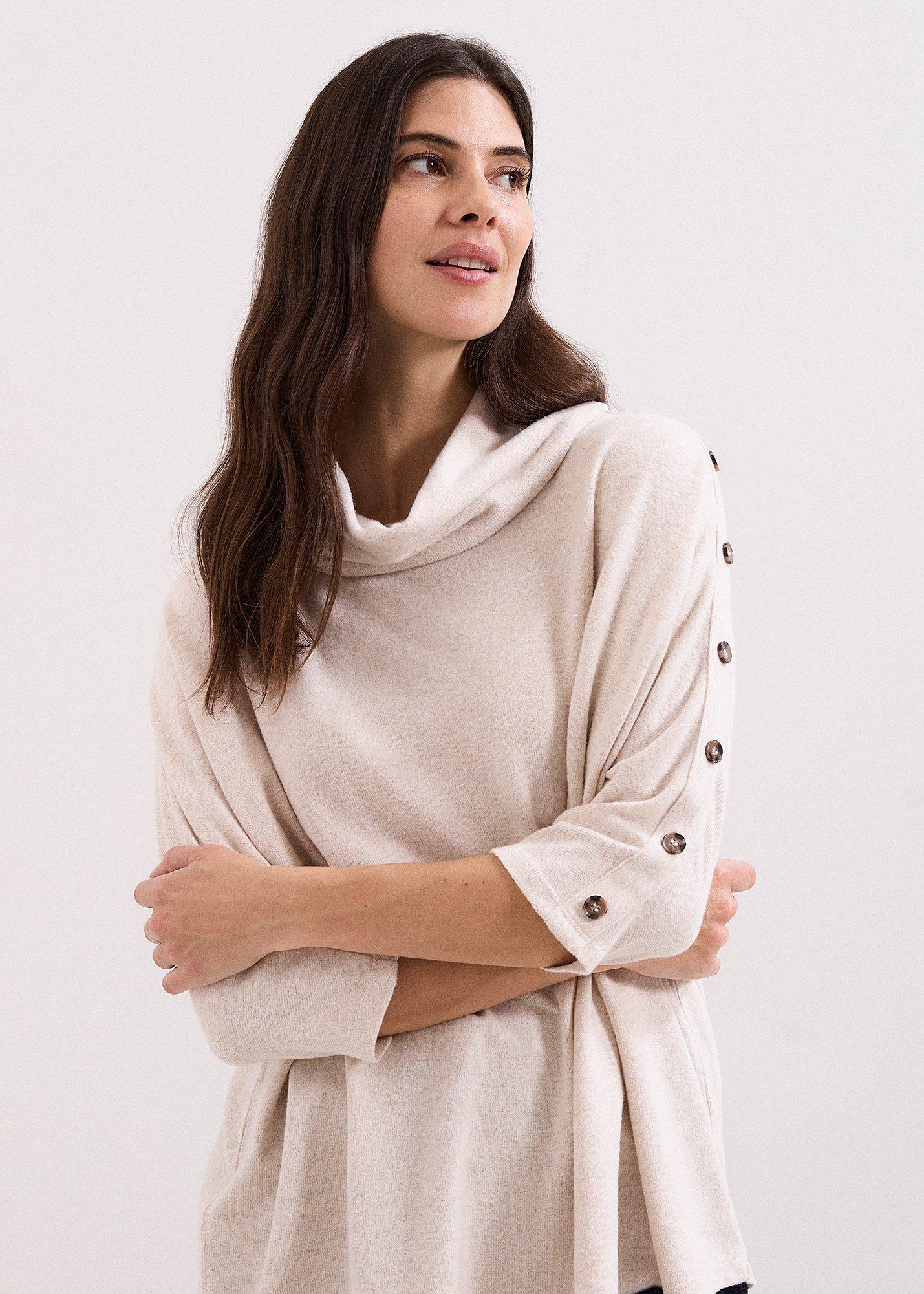 Toni Button Detail Snuggle Top