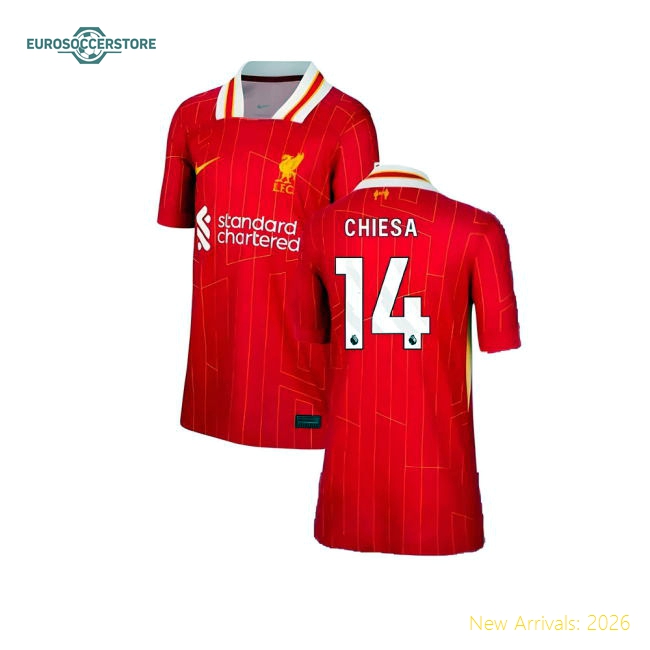 Liverpool Chiesa Soft Kids Jersey Climacool Machine-washable