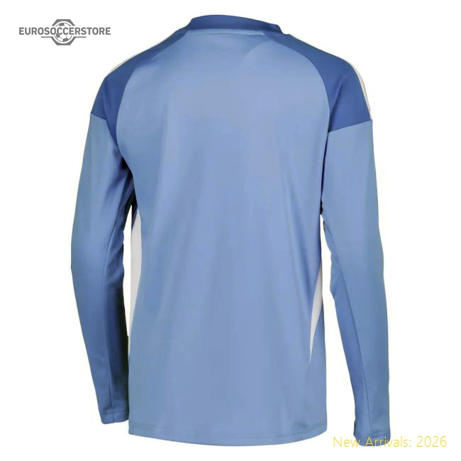 Luxury 2025-2026 Leeds Home Long Sleeve Goalkeeper Shirt (blue) - Kids