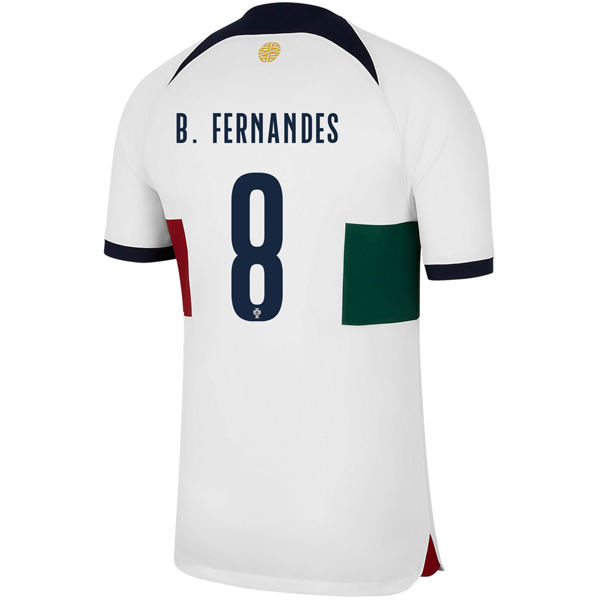 Men Por Bruno Fernandes Portugal Away Elite Away Jersey 2022