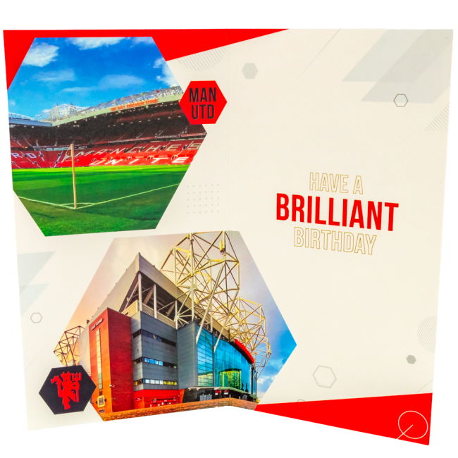 Women's Manchester United FC Personalised Birthday Card
