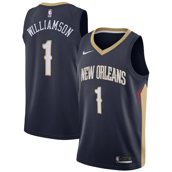 Zion Williamson NOP Elite Team Jersey - Navy - Licensed Product