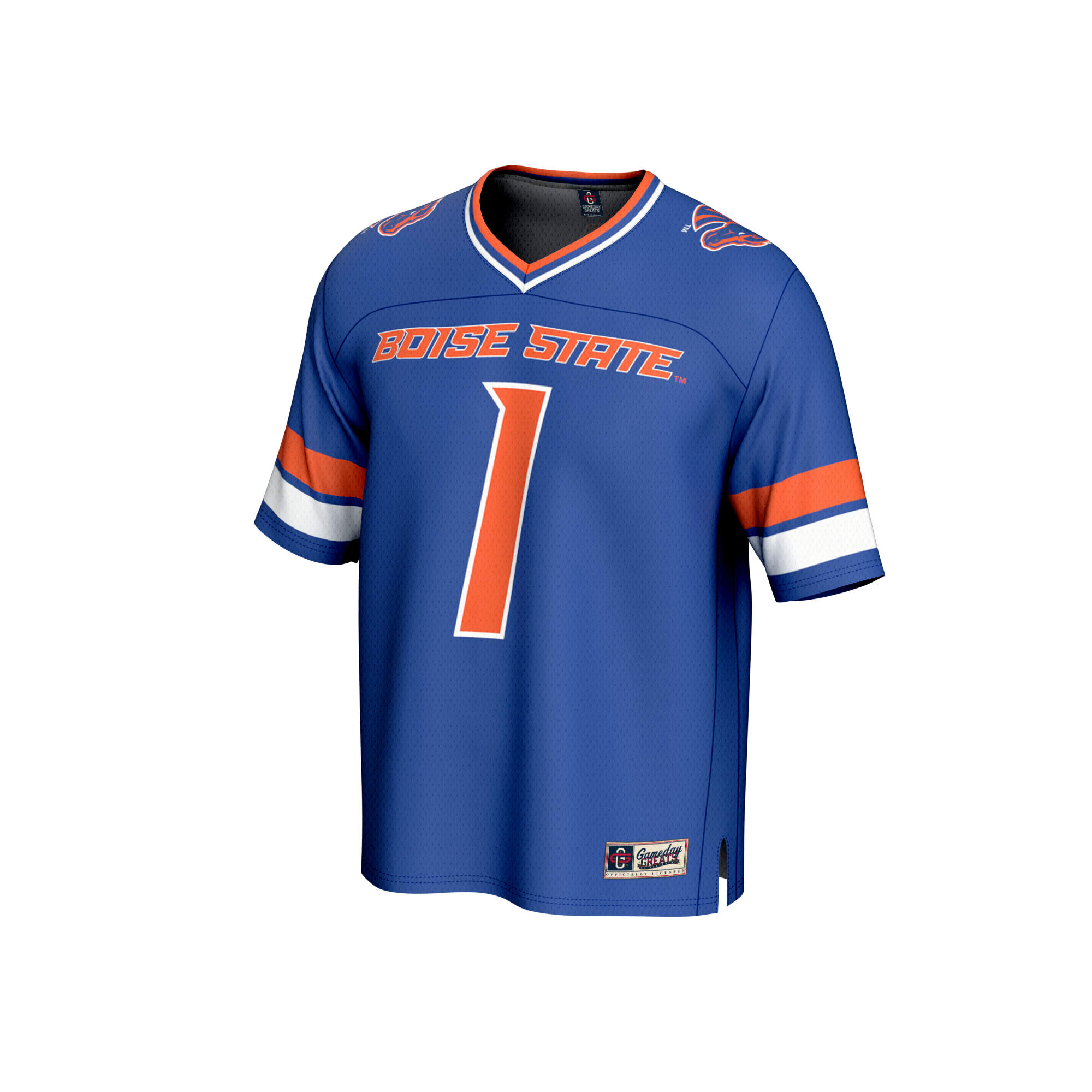 Boise State Broncos GameDay Greats Youth Collegiate Football Lightweight Fashion Jersey - Royal