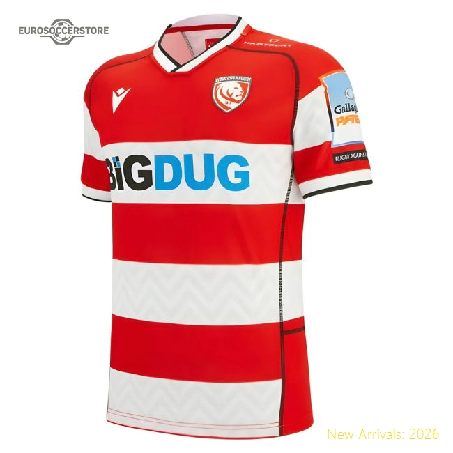 2025-2026 Gloucester Rugby Poly Home Shirt - Kids