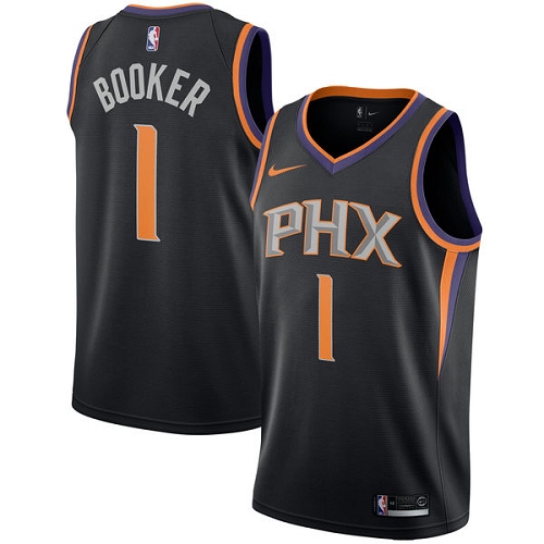 Nike Suns Black Devin Booker #1 Jersey - On Sale Premium Quality