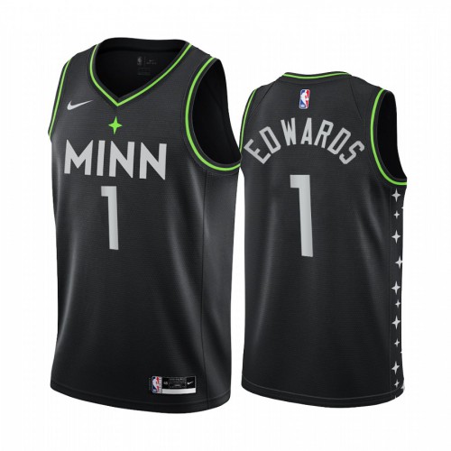 Professional T-Wolves #1 Anthony Edwards 2020 City NBA Swingman