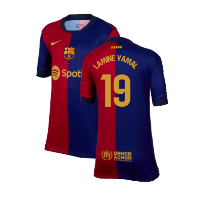 Kids Top Quality Barcelona 2024-2025 Home Strip