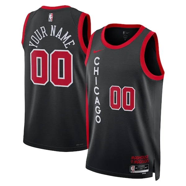 Chicago Bulls CHI Swingman Jersey - high-quality stylish - Black