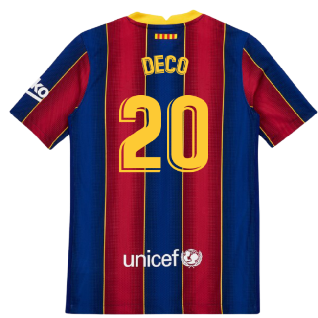 Authentic 2020-2021 Barcelona Home - UA Jersey - Authentic
