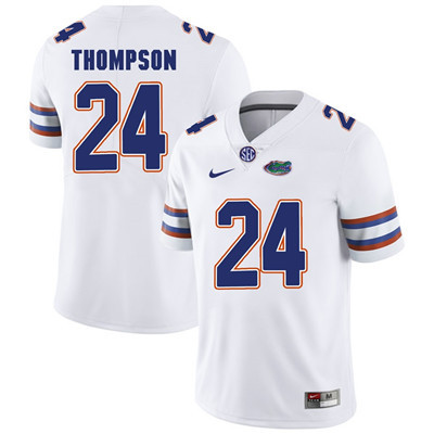 Men's None White 2024 performance Mark Thompson #24 match worn Jersey