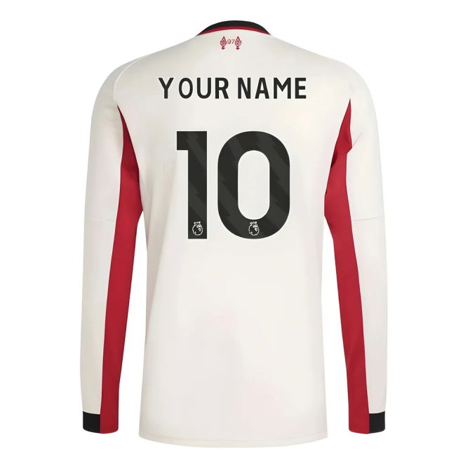 2025-2026 Liverpool Long Sleeve Away Shirt (Your Name) (Collector's...
