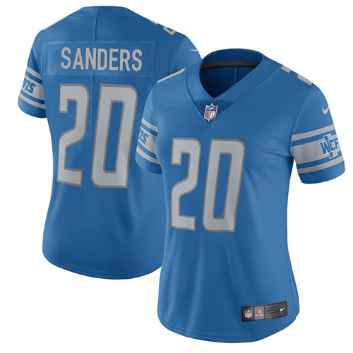 Authentic NFL Detroit Lions #20 Barry Sanders Blue Limited Jersey