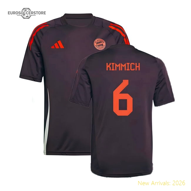 2024-2025 Bayern Munchen Training Football Jersey (Shadow Maroon) - Kids