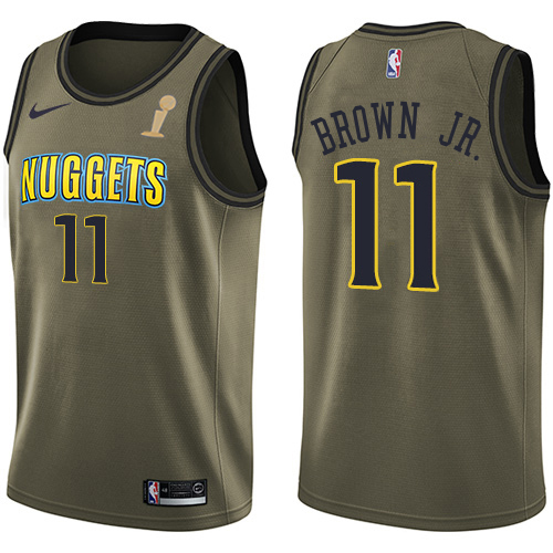 Nuggets #11 Bruce Brown High-Quality 2023 Finals NBA Jersey - Brown