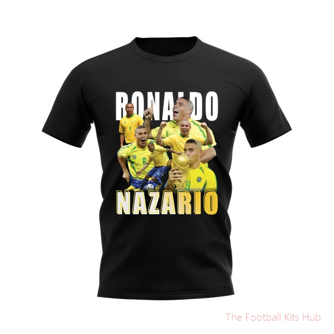Ronaldo Nazario Bootleg T-Shirt (Black)