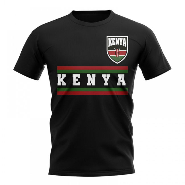 Kenya Core Football Country T-Shirt (Black) Official Authentic
