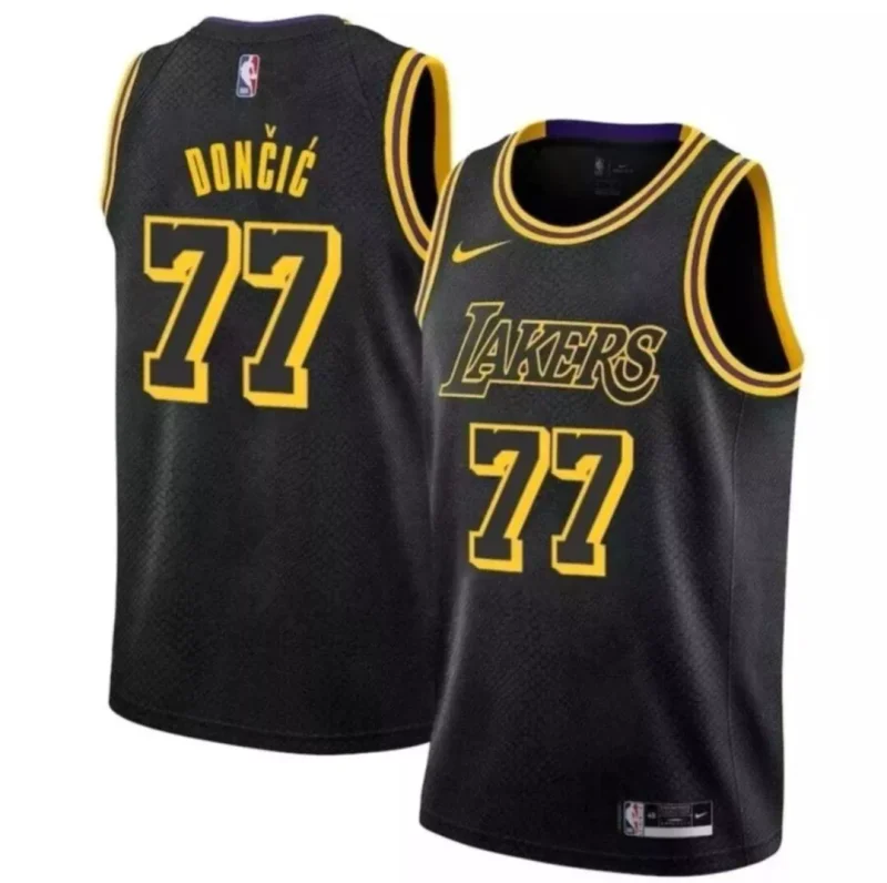 Luka Dončić LAL Jersey - classic Basketball - Black sports NBA