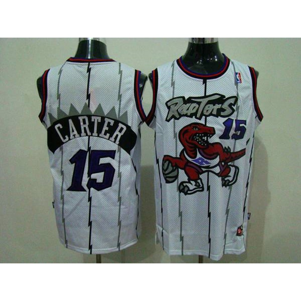 Raptors #15 Vince Carter White Swingman Stitched NBA Jersey