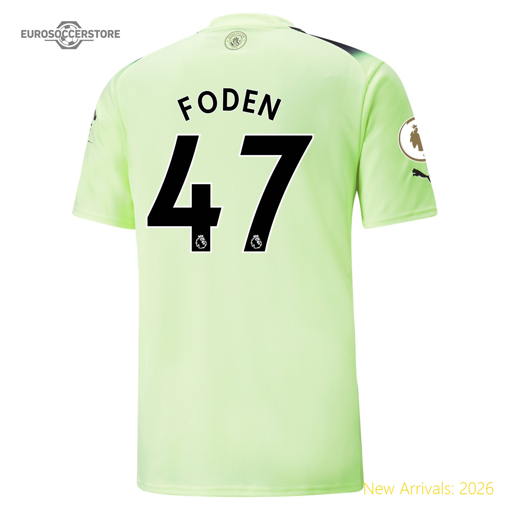 Official Team Merchandise Men Mci Team Third Top-grade Jersey 2023