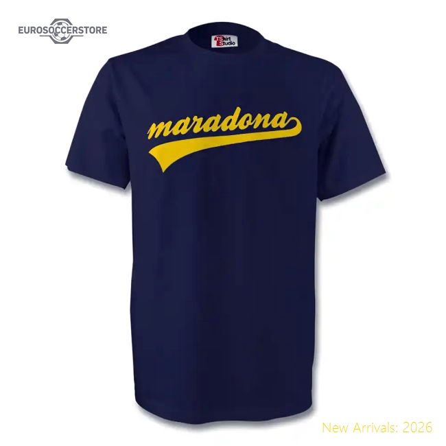 Diego Maradona Boca Juniors Signature Tee (navy) - Kids