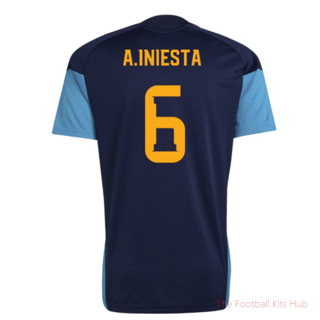 [EFS] 2026/27 Spain Training Jersey (Night Indigo) (A.Iniesta 6)
